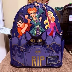 🔥 Loungefly Disney Hocus Pocus Sanderson Sisters Graveyard Mini Backpack